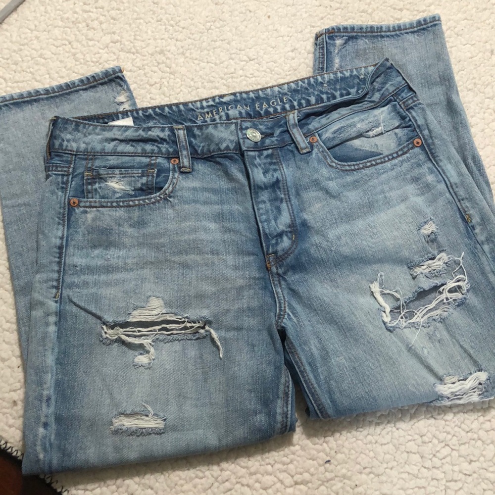 Mid rise tomgirl denim